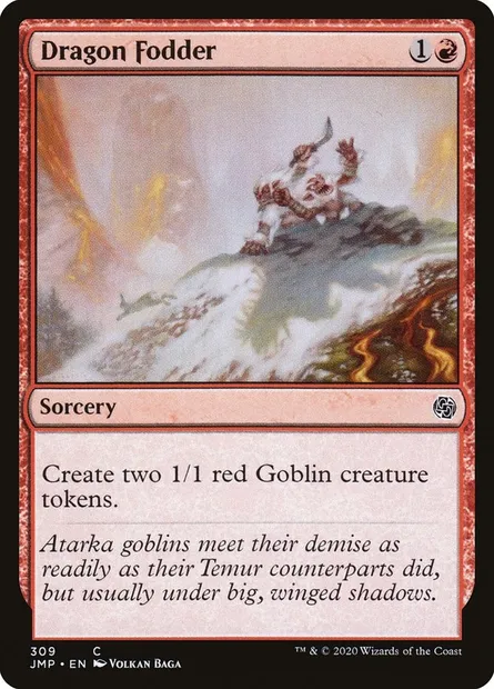 Dragon Fodder, Magic card JMP 309 — Jumpstart set
