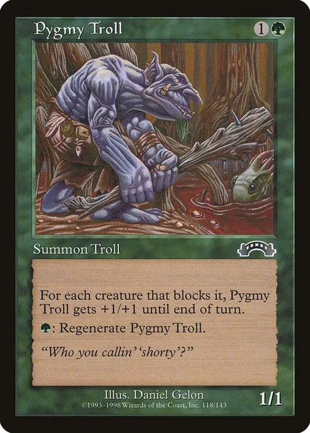 Pygmy Troll, Magic card EXO 118 — Exodus set