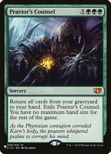 Conseil du praetor, carte Magic PLST C14-209 — extension The List