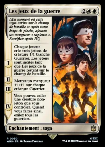 Les jeux de la guerre, carte Magic WHO 30 — extension Doctor Who