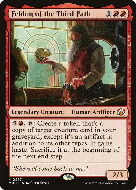 Feldon of the Third Path, Magic card MOC 277 — March of the Machine Commander set
