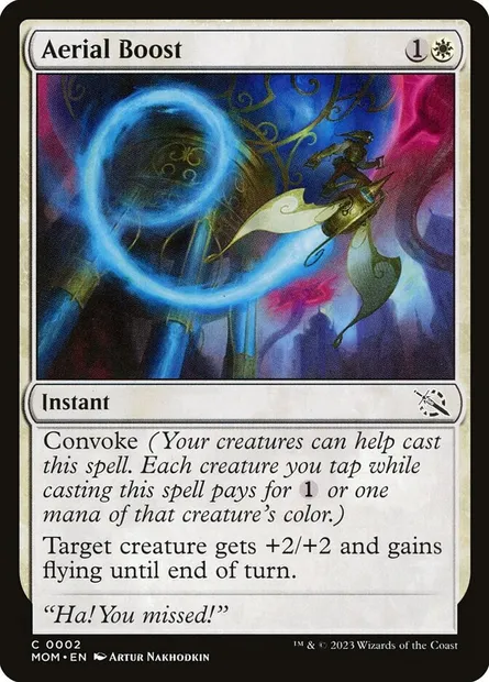 Aerial Boost, Magic card MOM 2 — March of the Machine set