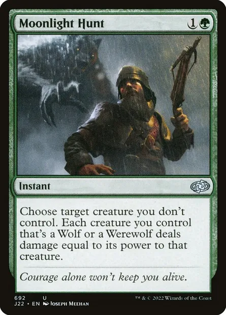 Moonlight Hunt, Magic card J22 692 — Jumpstart 2022 set