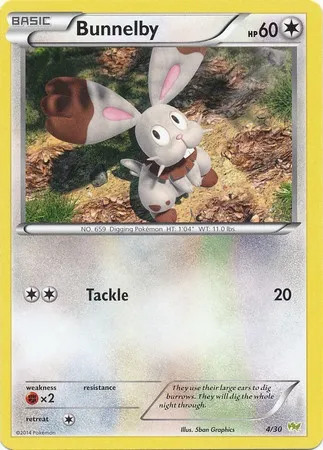 Bunnelby, Pokémon card TK6N 004 — XY Trainer Kit: Noivern set
