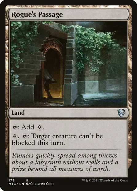 Rogue's Passage, Magic card MIC 179 — Midnight Hunt Commander set
