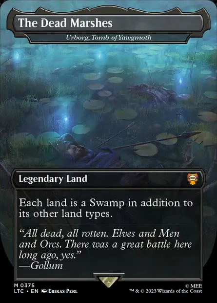 Urborg, Tomb of Yawgmoth, Magic card LTC 375 — Tales of Middle-earth Commander set