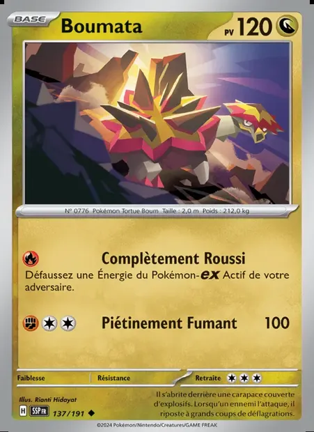 Boumata, carte Pokémon SSP 137 — extension Étincelles Déferlantes