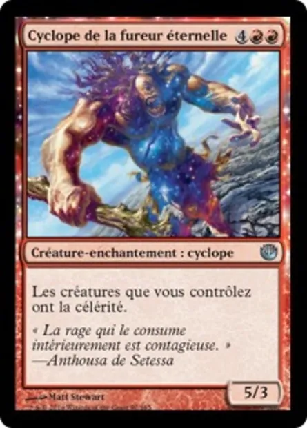 Cyclope de la fureur éternelle, carte Magic JOU 92 — extension Incursion dans Nyx