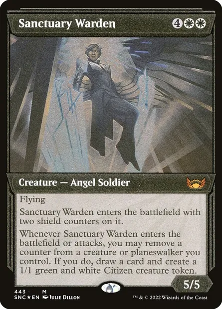 Sanctuary Warden, Magic card SNC 443 — Streets of New Capenna set