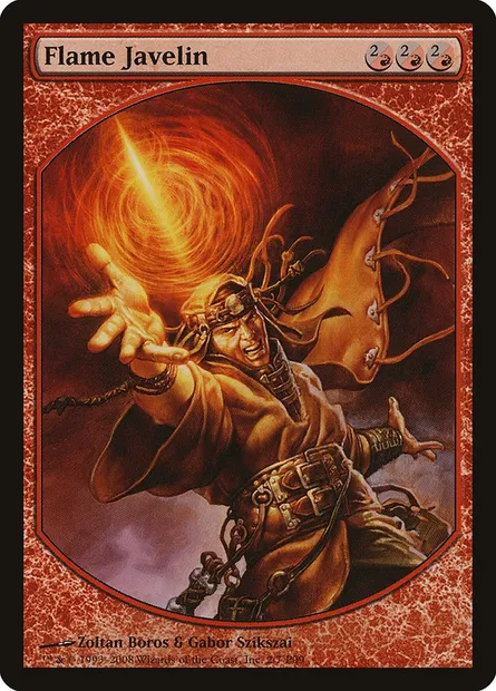 Flame Javelin, Magic card P09 2 — Magic Player Rewards 2009 set