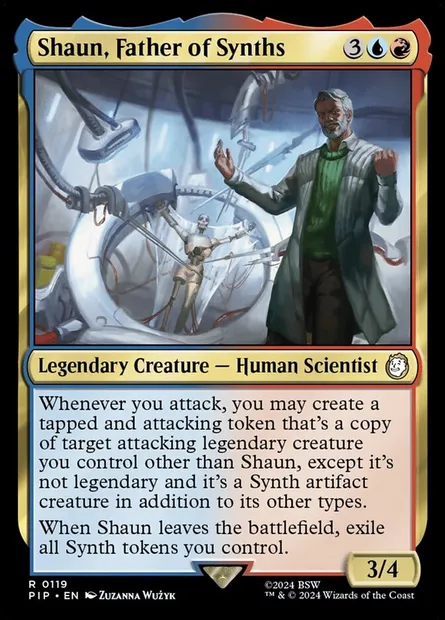 Shaun, Father of Synths, Magic card PIP 119 — Fallout set
