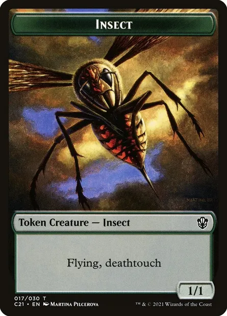 Insect, Magic card TC21 17 — Commander 2021 Tokens set
