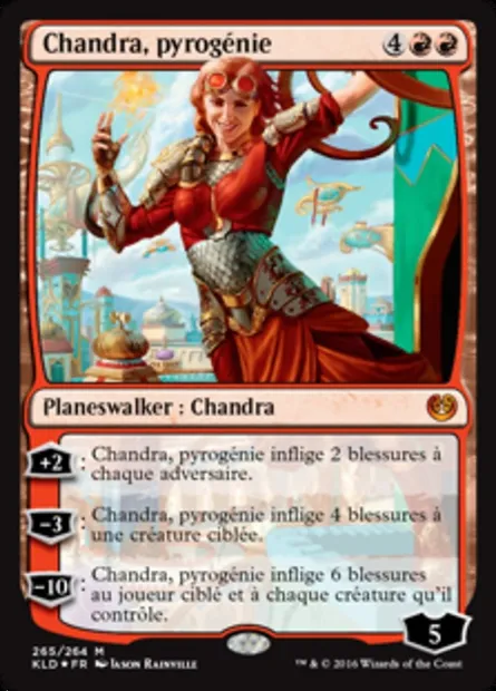 Chandra, pyrogénie, carte Magic KLD 265 — extension Kaladesh