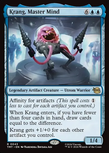 Krang, Master Mind, Magic card TMT 43 — Teenage Mutant Ninja Turtles set