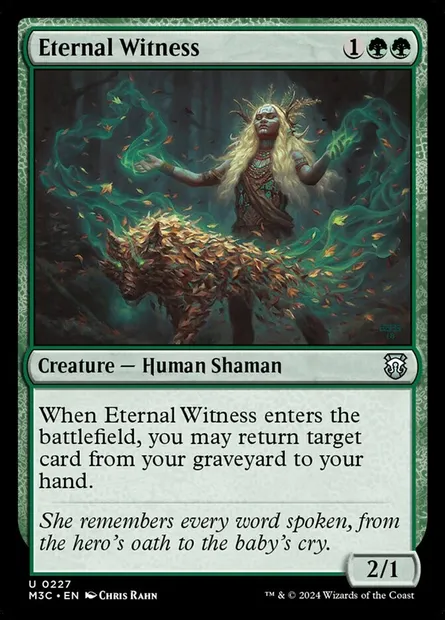 Eternal Witness, Magic card M3C 227 — Modern Horizons 3 Commander set