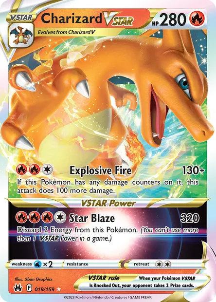 Charizard VSTAR, Pokémon card CRZ 019 — Crown Zenith set