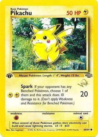 Pikachu, Pokémon card W 060 — W Promos set
