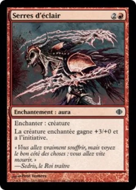 Serres d'éclair, carte Magic ALA 107 — extension Les éclats d'Alara
