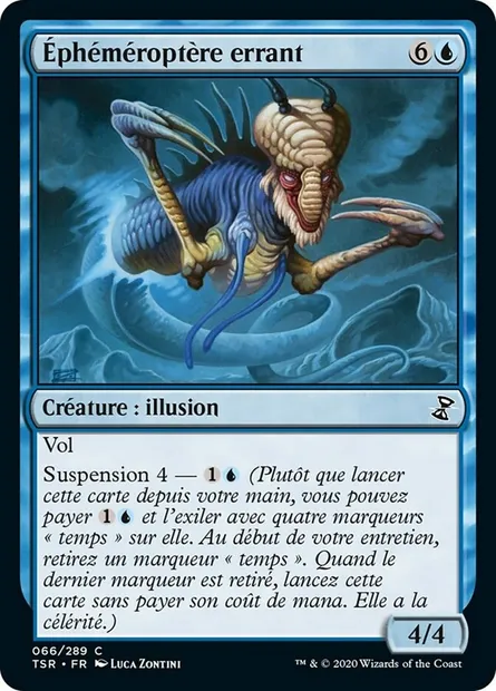 Éphéméroptère errant, carte Magic TSR 66 — extension Spirale Temporelle Remastered
