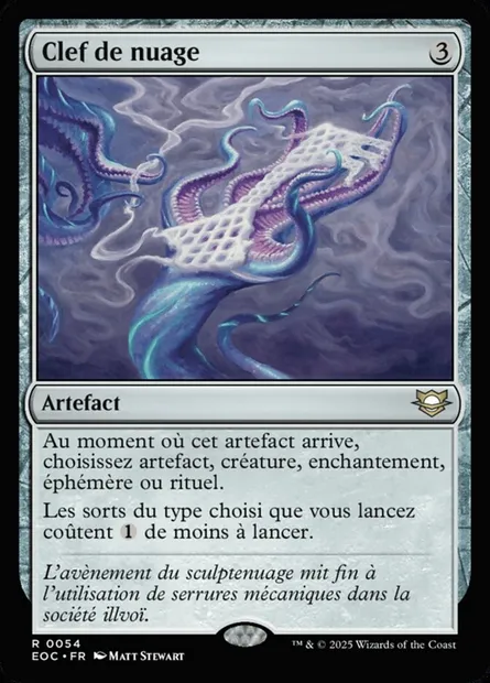 Clef de nuage, carte Magic EOC 54 — extension Edge of Eternities Commander