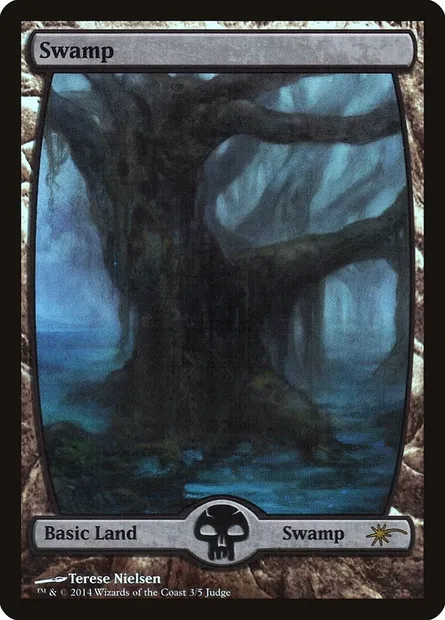 Swamp, Magic card J14 3★ — Judge Gift Cards 2014 set
