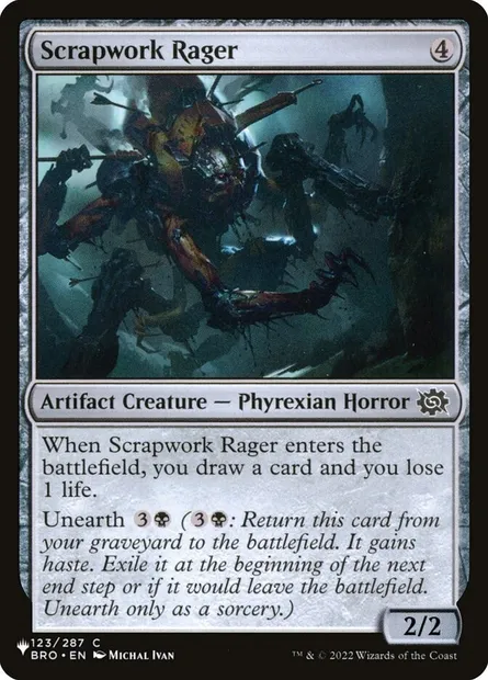 Scrapwork Rager, Magic card PLST BRO-123 — The List set