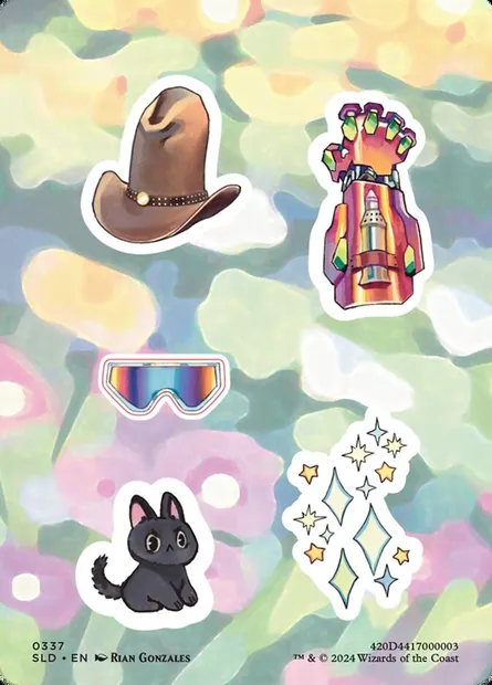 Sticker sheet, carte Magic SLD 337 — extension Secret Lair Drop