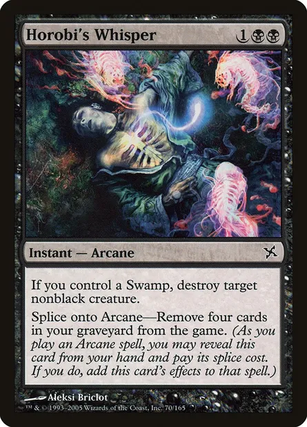 Horobi's Whisper, Magic card BOK 70 — Betrayers of Kamigawa set