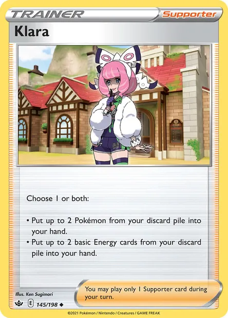 Klara, Pokémon card CRE 145 — Chilling Reign set