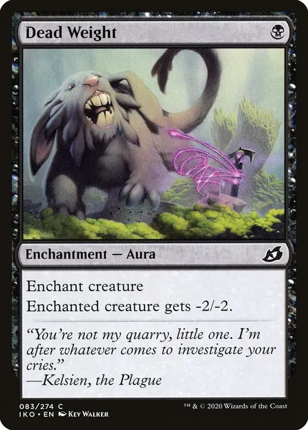 Dead Weight, Magic card IKO 83 — Ikoria: Lair of Behemoths set