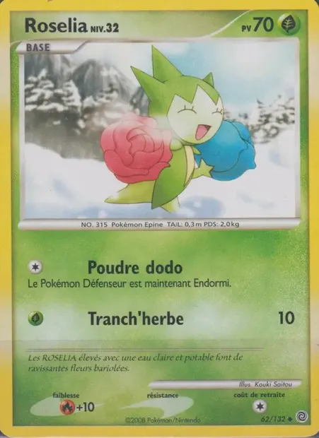 Rosélia, carte Pokémon SW 62 — extension Merveilles Secrètes
