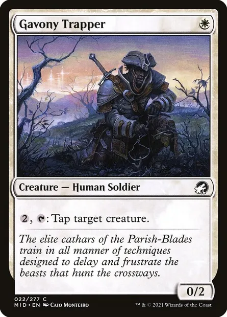 Gavony Trapper, Magic card MID 22 — Innistrad: Midnight Hunt set