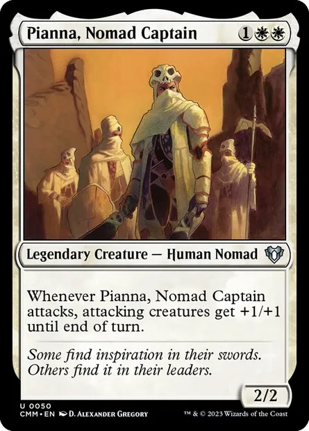 Pianna, Nomad Captain, Magic card CMM 50 — Commander Masters set