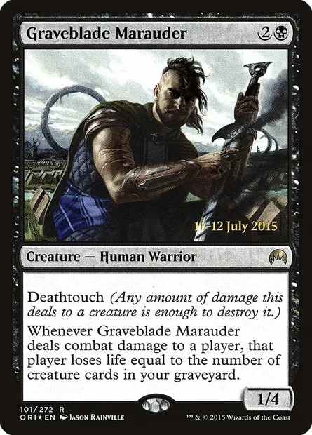 Graveblade Marauder, Magic card PORI 101s — Magic Origins Promos set