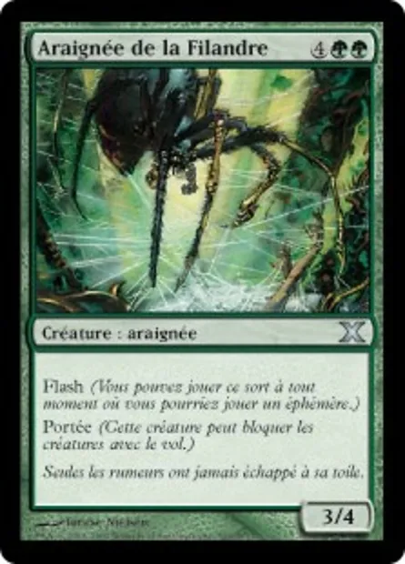 Araignée de la Filandre, carte Magic 10E 303 — extension Dixième édition
