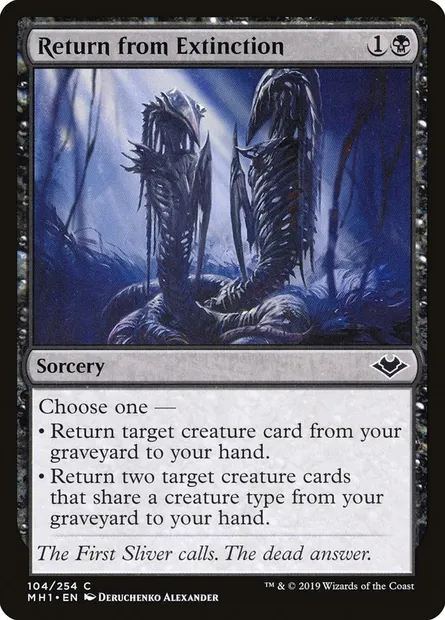 Return from Extinction, Magic card MH1 104 — Modern Horizons set