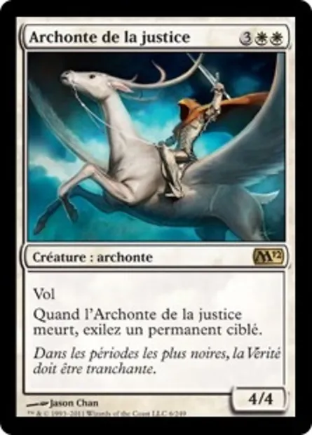 Archonte de la justice, carte Magic M12 6 — extension Magic 2012