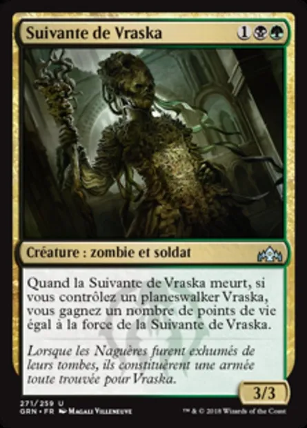 Suivante de Vraska, carte Magic GRN 271 — extension Les Guildes de Ravnica