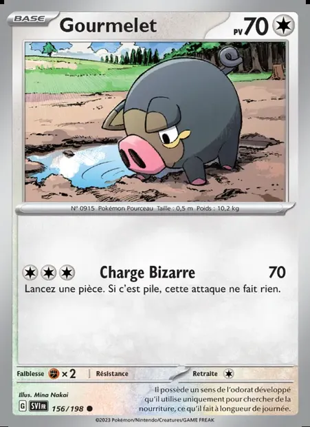 Gourmelet, carte Pokémon SVI 156 — extension Écarlate et Violet