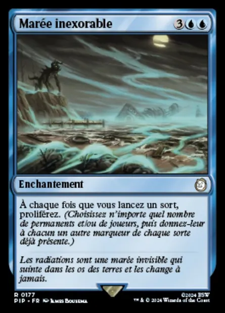 Marée inexorable, carte Magic PIP 177 — extension Fallout