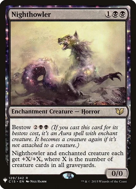 Nighthowler, Magic card PLST C15-129 — The List set