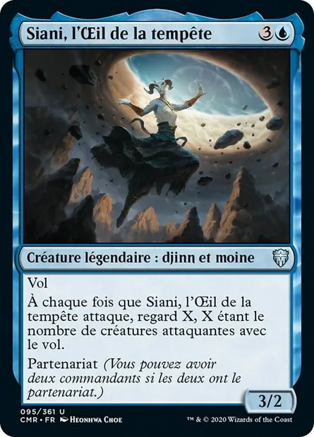 Siani, l'Œil de la tempête, carte Magic CMR 95 — extension Commander Legends