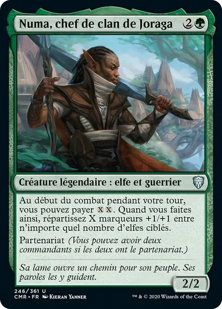 Numa, chef de clan de Joraga, carte Magic CMR 246 — extension Commander Legends