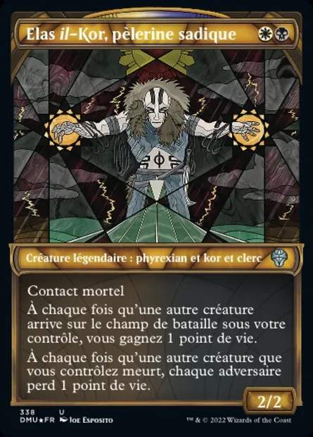 Elas il-Kor, pèlerine sadique, carte Magic DMU 338 — extension Dominaria Uni
