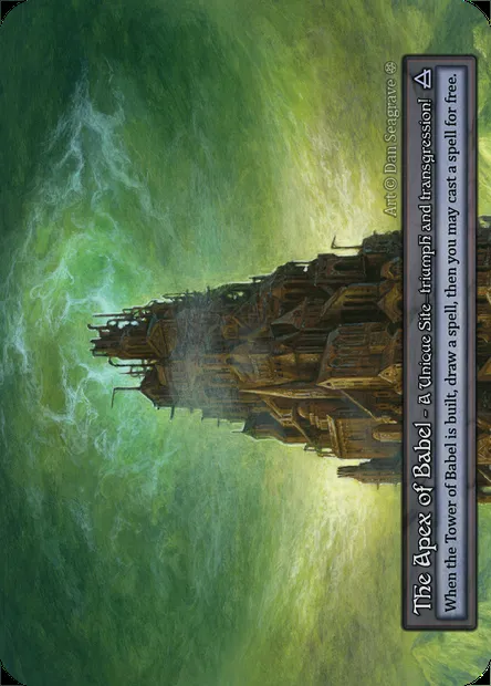 The Apex of Babel, Sorcery card GOT 433 — Gothic set