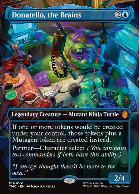 Donatello, the Brains, Magic card TMC 2 — Teenage Mutant Ninja Turtles Eternal set