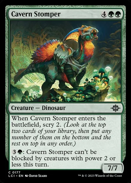 Cavern Stomper, Magic card LCI 177 — The Lost Caverns of Ixalan set