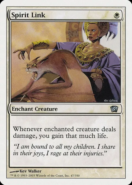 Spirit Link, Magic card 8ED 47 — Eighth Edition set