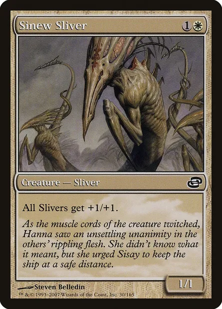 Sinew Sliver, Magic card PLC 30 — Planar Chaos set