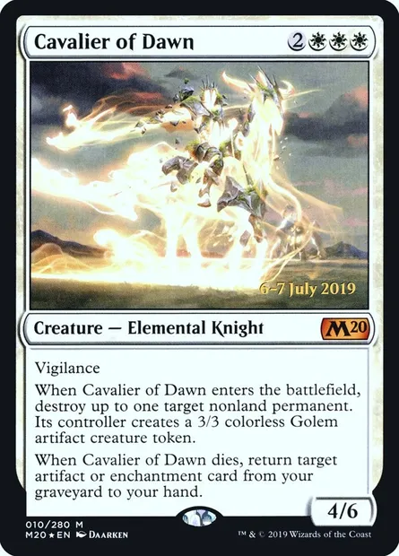 Cavalier de l'aube, carte Magic PM20 10s — extension Core Set 2020 Promos